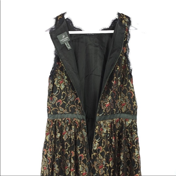 Adrianna Papell black lace high low maxi dress - Picture 7 of 8